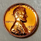1957 Proof Lincoln Wheat Cent US Mint Coin -Spotting-