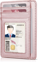 Slim Minimalistische Fronttasche Rfid-Blockierende Leder GeldböRse Kreditkartenh