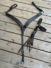 Horse Tack - Martin Leather Western Headstall & Matching Breastcollar