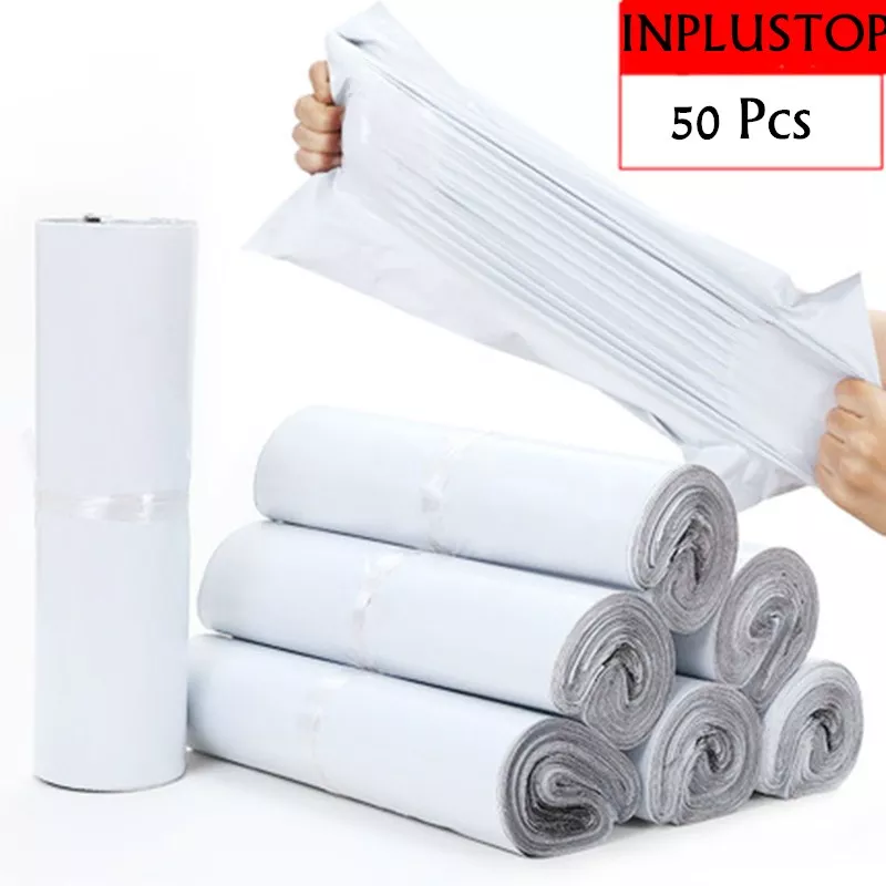 Ploy Shipping Bags Opaque PE Plastic Express Envelope Storage White ...