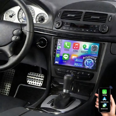 Carplay Autoradio Android15 Für Mercedes Benz CLS E-Class W211 W219 GPS Navi RDS
