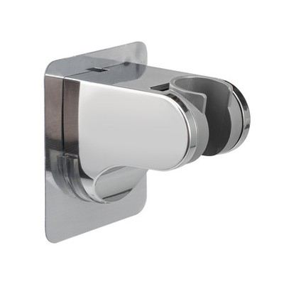 eluno Duschkopfhalterung zum Kleben für Standard-Brauseschläuche, Chrom