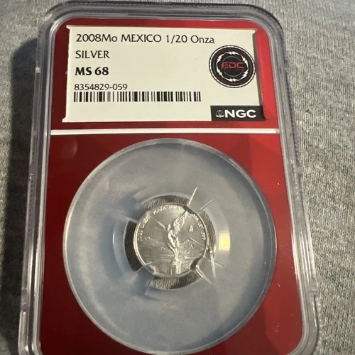 2008 Mo Mexico Onza(1 oz) Libertad Silver NGC MS68