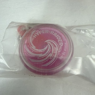 Yomega mini Yo-Yo Keychain Hyper Raider Pink Clear NEW Collectable 1998