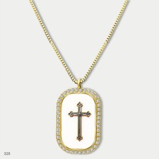 Stunning Colorful Jesus Christ Crucifix Cross Fashion Pendant Necklace Chain Pic
