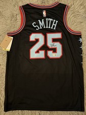 Jalen Smith Signed Chicago Bulls City Jersey Beckett COA Autographed NBA Jersey