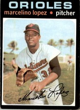 1971 TOPPS MARCELINO LOPEZ BALTIMORE ORIOLES #137 VG/EX