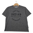 Indian Motorcycle Shirt Mens 2XL Gray Performance Spandex Stretch Biker Tee 1901