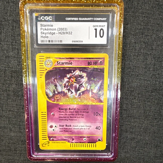 The Pokémon Company Starmie Skyridge Holo Rare 2003 CGC 10 H28/H32