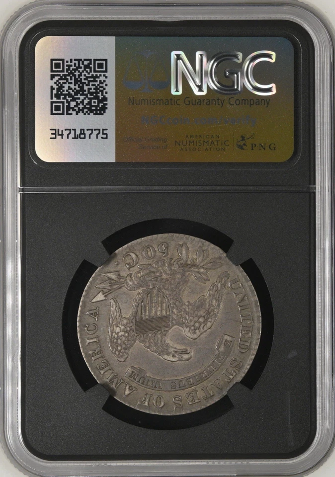 1829 Capped Bust 50¢ NGC XF 40 VaultBox BOX32-43 - Image 2 of 2