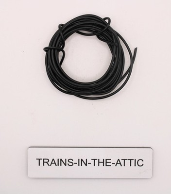 LIONEL  E-UNIT FINGER  WIRE 24 AWG 6' BLACK. NEW