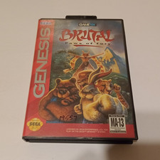 GameTek Brutal: Paws of Fury (Sega Genesis) NTSC-U/C Fighting MA-13 w/ Manual