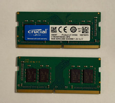 Crucial 16GB 8GB x 2 DDR4 2400 MHz PC4-19200 SODIMM Memory CT8G4SFS824A.C8FE