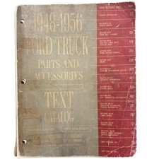 1948-1956 Ford Truck Parts And Accessories Text Catalog Vintage Manual