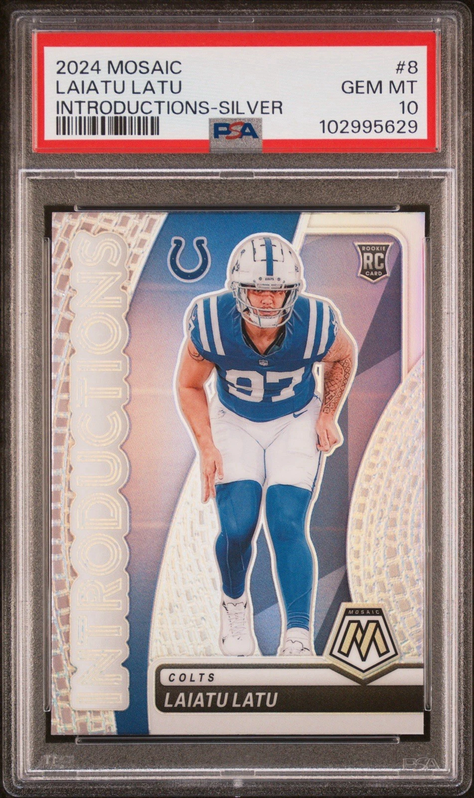 Laiatu Latu Panini Mosaic Introductions #8 Silver