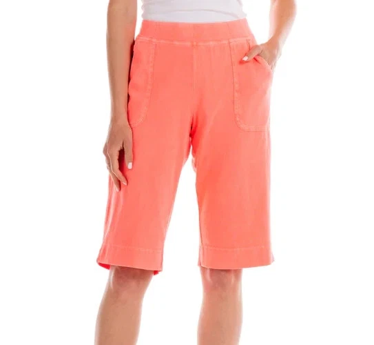 Fresh Produce large sunset orange $64 Key Largo jersey pedal pusher nwt new l