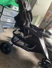 Baby Trend EZ Ride Plus Single Stroller Black/Gray Canopy Tray Basket