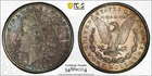1899 O Morgan Silver Dollar $1 PCGS MS64 Rainbow Toned BU Uncirculated US Coin