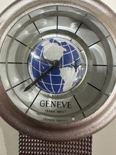 Rare vintage Geneve globe-style wristwatch
