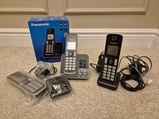 Panasonic KX-TGD323 Digital Cordless Phone Answering System 3 Handsets Black
