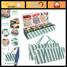 2 Pack Wrapping Paper Storage Bags, 42" Durable Organizer for Gift Wrap, Ribbons