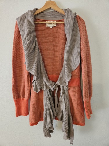 LiaMolly New Orleans Medium Orange Ruffle Cardigan