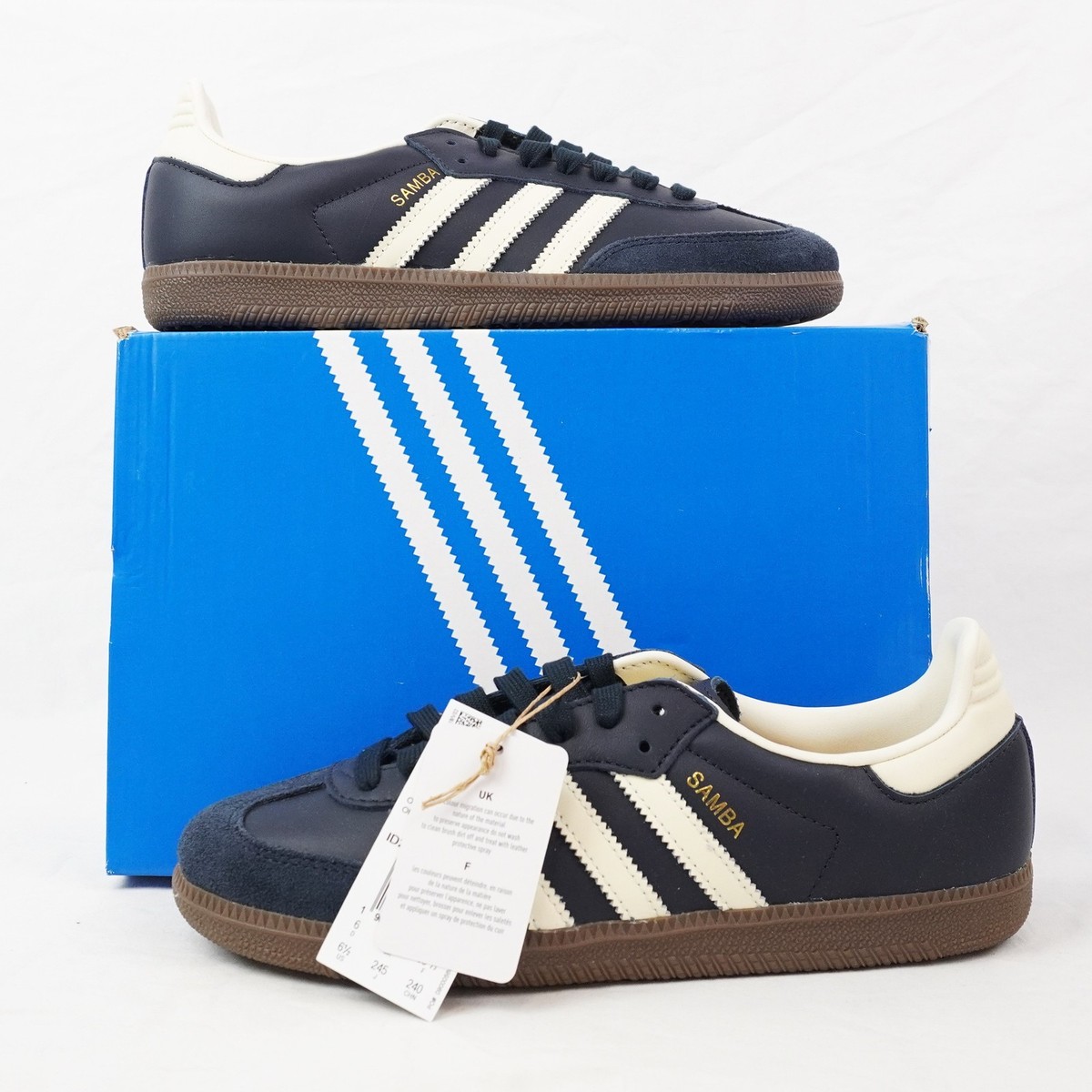 Adidas Samba OG Low-Top Sneakers In Night Navy/White (ID2056