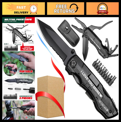 ''Valentine's Gifts for Him - 20-in-1 Multitool Knife, Unique Anniversary & Birth