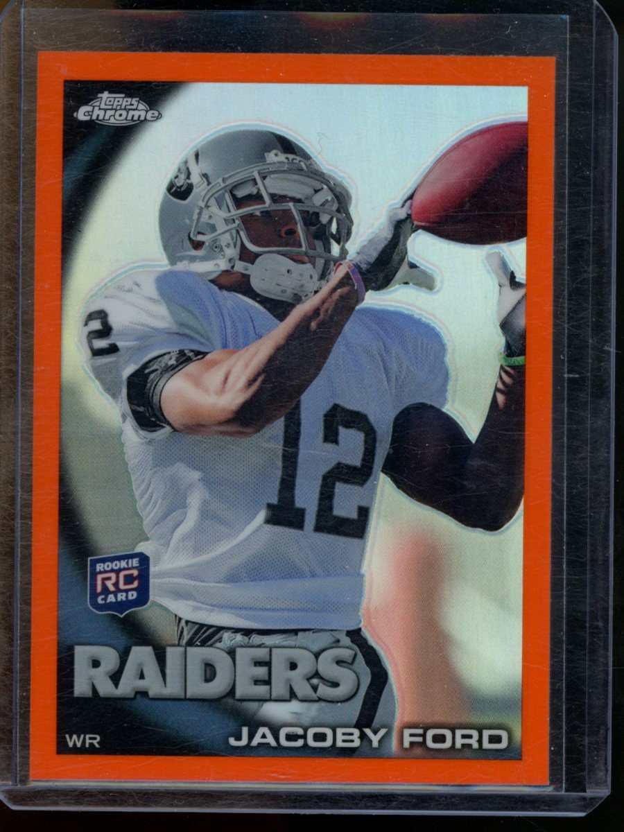 Jacoby Ford Topps Chrome #C148 Orange Refractor