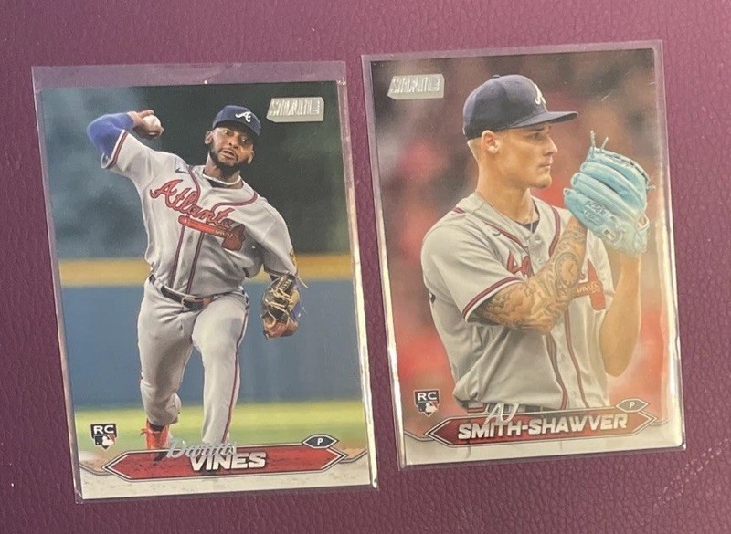 2024 TOPPS STADIUM CLUB ROOKIES AJ SMITH SHAWER/DARIUS VINES BRAVES