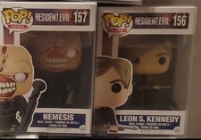 Image of Funko POP Resident Evil Leon S Kennedy 156 20th Anniversary Figure And Nemesis