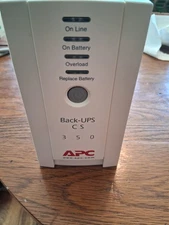 APC CS Series Back-UPS Battery Backup System BK350 Six-Outlet 350VA
