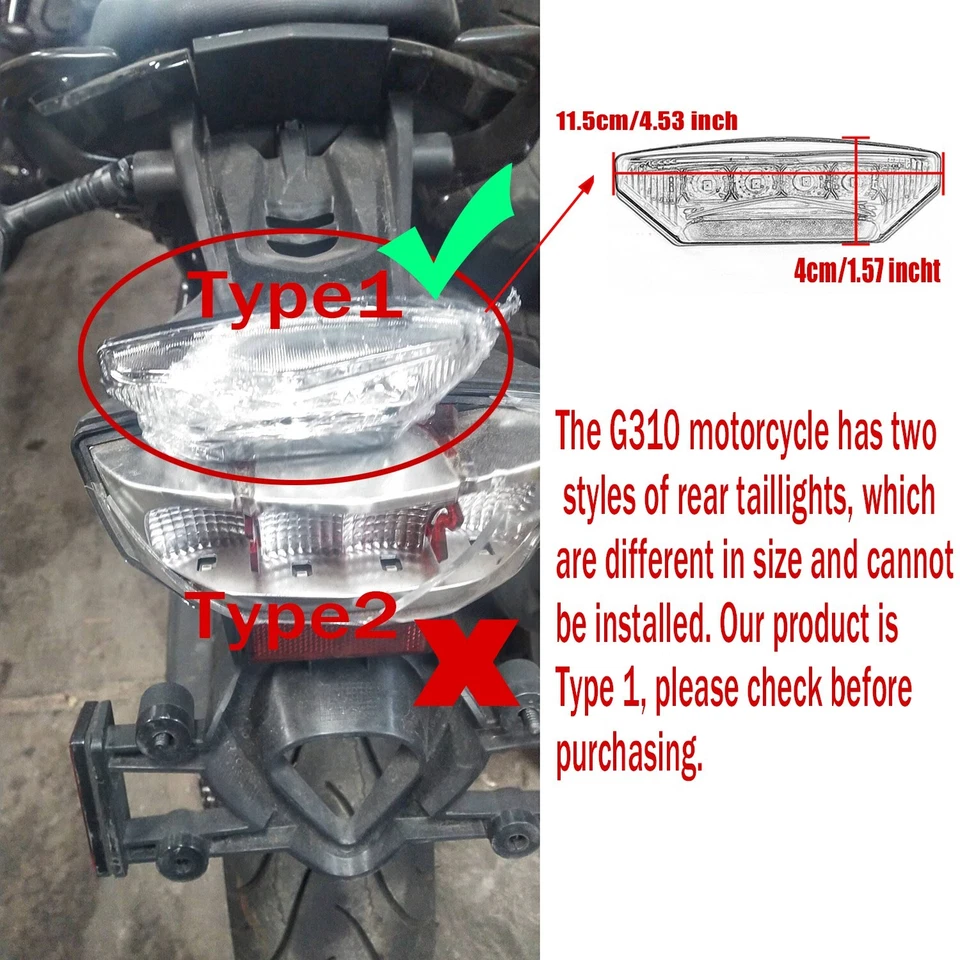 适合宝马 G450X 2007 - 2009 宝马 R nineT 2013 - 2016 后尾车牌灯 — 第 2/4 张图片