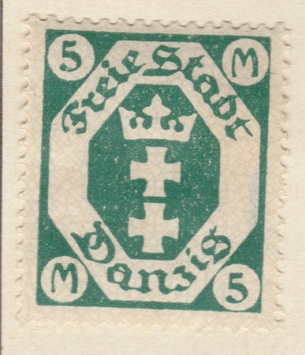 Germany GDANSK 1922 5M MH* Stamp A27P7F21903