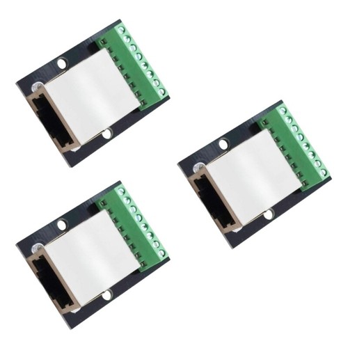 RJ45 Ethernet Platine 8Pin Reihenklemme 2,54mm Raster geschirmt Baugruppe - Bild 3 von 10