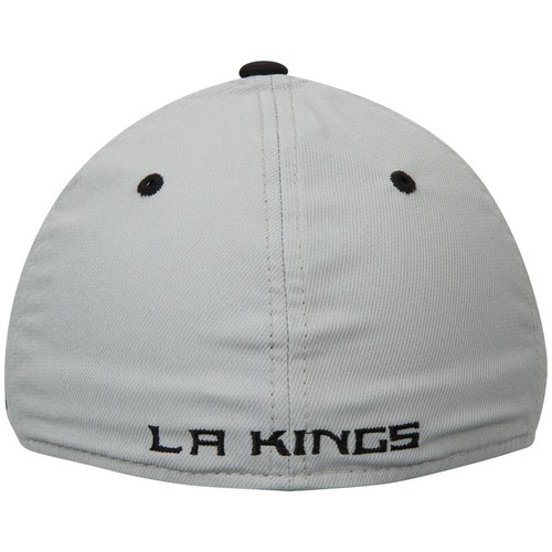 Reebok Los Angeles Kings M622Z NHL Crosscheck Stretch Fit Gray Hockey Cap Hat - Picture 3 of 4