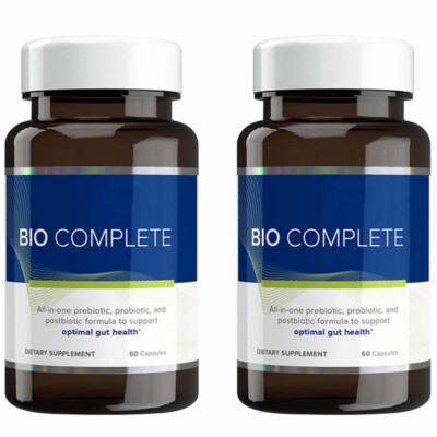 Bio Complete 3 Capsules 60 Count Prebiotic Probiotic Postbiotic Supplement,2Pack