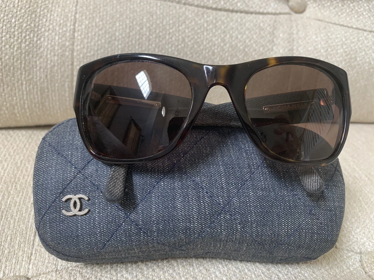 Chanel Square Sunglasses - Acetate, Black - Polarized - UV Protected - Women's Sunglasses - 5494 C622/S9