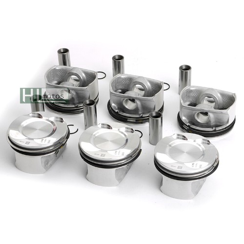 STD 6Pcs Pistons & Rings 9.31 MAHLE for BMW E60 E87 F25 130i 530i