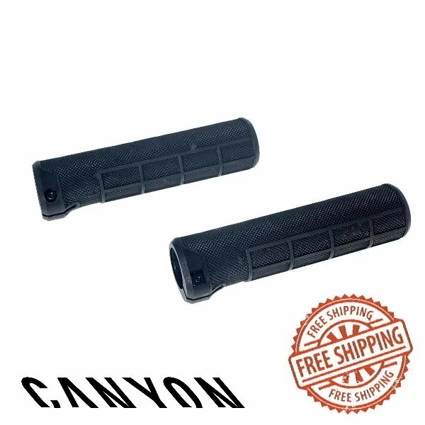 Canyon Mountain Bike MTB Lock on Bike Bicycle Handlebar Grip Black