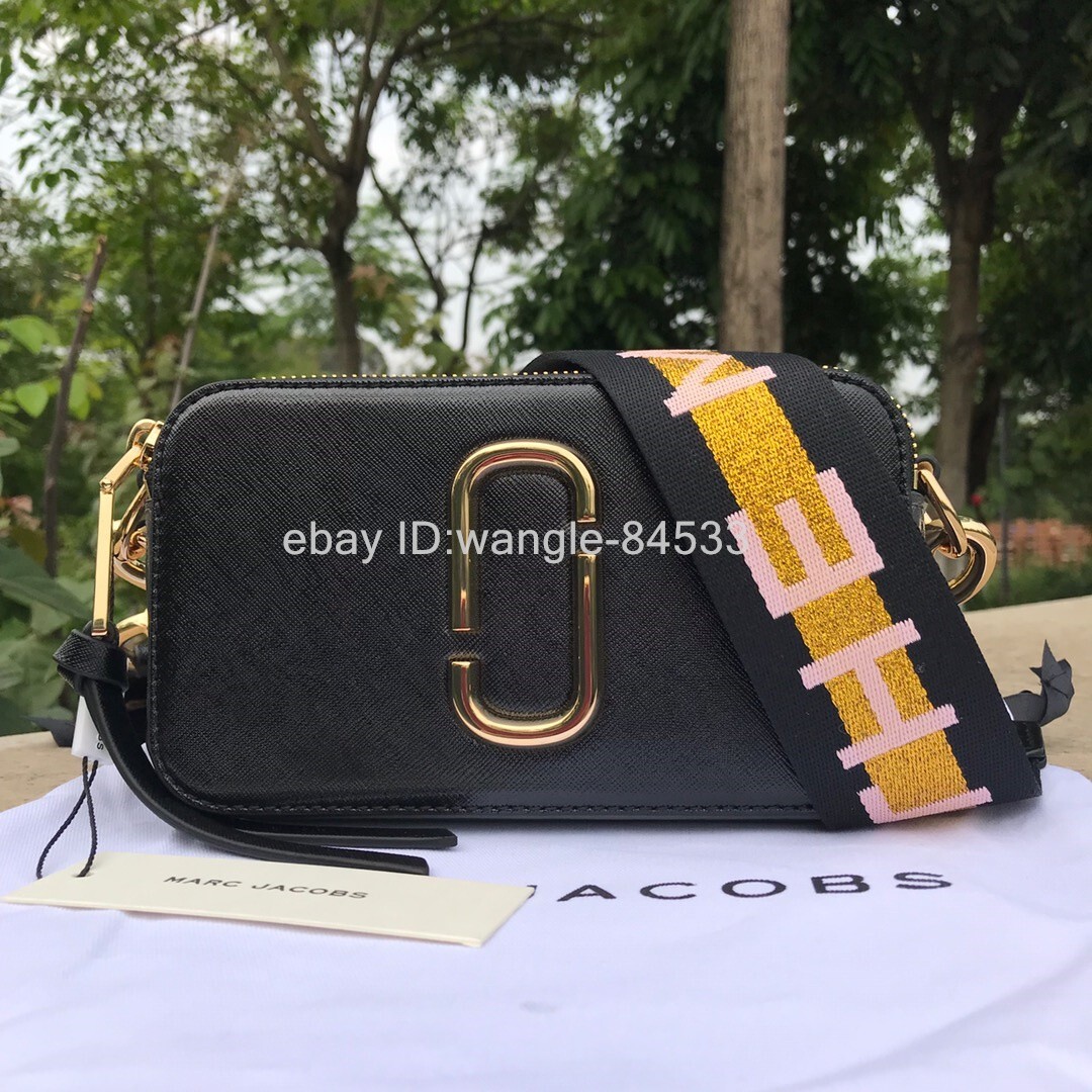 Marc Jacobs Small Snapshot Camera Bag Purse Black Multi  Shoulder Bag