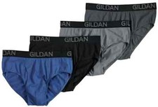 Men  s Gildan Cotton Stretch Briefs pick size 4 pair