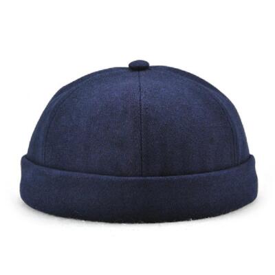 Herren Damen Unisex Skullcap Matrosenmütze Vermietermütze Beanie Rollmanschette Retro MÜTZE