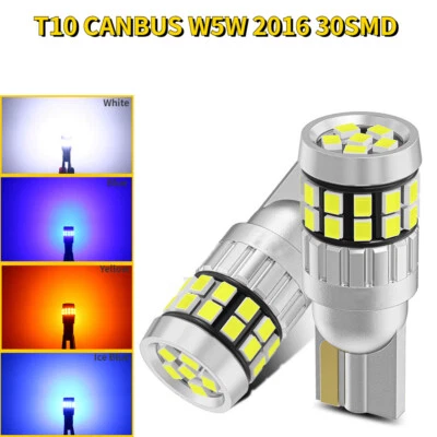 Ampoules T10 W5W 501 LED Canbus 6000K Veilleuses Auto Interieur Et Exterieur 12V - Photo 1/4