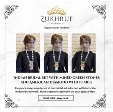 Indian Asian Necklace Jewellery Set Tikka (Bridal/Semi Bridal)