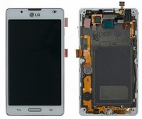 Original Lg Optimus L7 Ii P710 Display Lcd Touchscreen Glas Connector Weiß