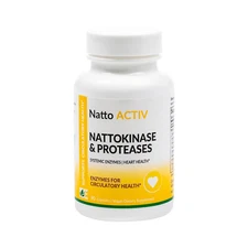 Dynamic Enzymes Natto Activ Nattokinase & Proteases Systemic Enzymes,90 Capsules