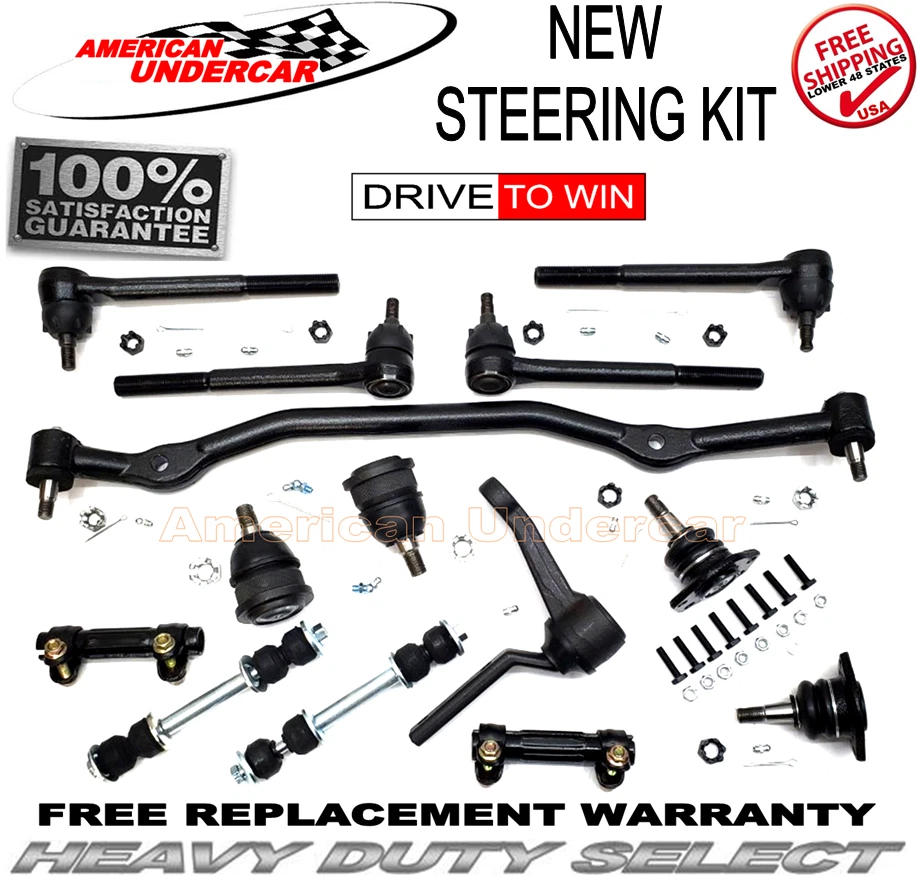 Kit de brazo loca de varilla de amarre de enlace central de rótula HD Buick Chevy Olds Pontiac 68-70 Foto 2 de 4