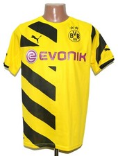 BORUSSIA DORTMUND 2014/2015 HOME FOOTBALL SHIRT PUMA SIZE S ADULT