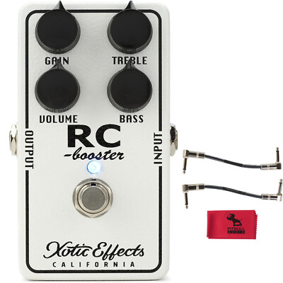 Xotic Effects 20th Anniversary RC Booster Classic Boost Pedal w/ Cable & Cloth